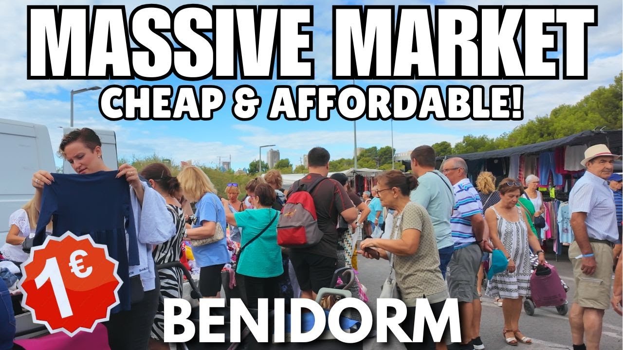Benidorm's MASSIVE Old Town Market! 😲🛍️ CHEAP & AFFORDABLE PRICES!