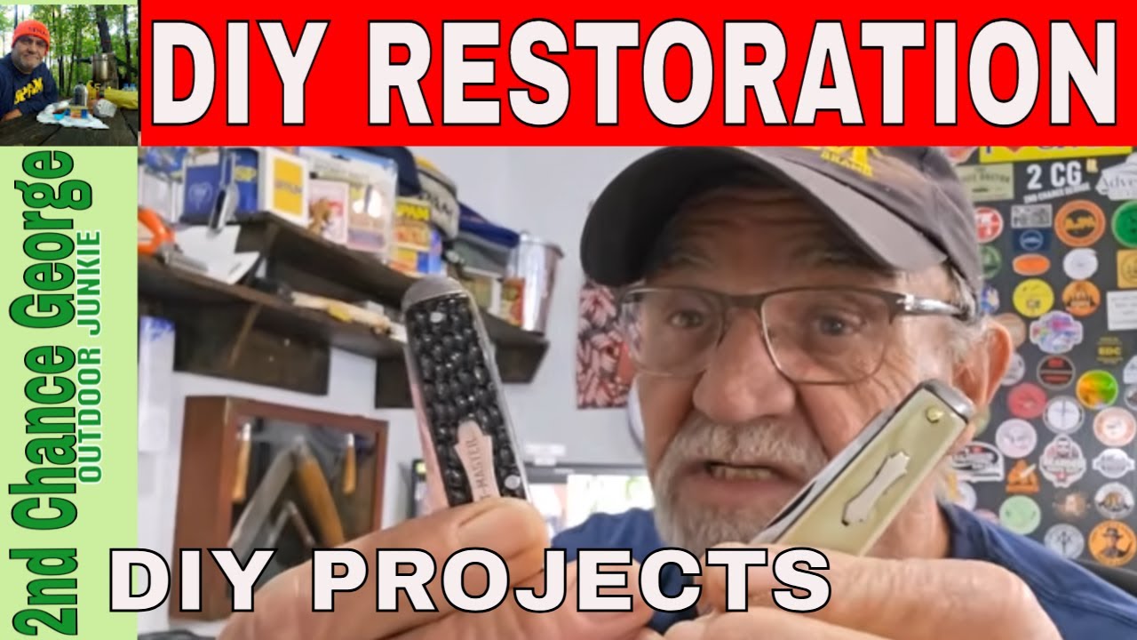 DIY COLONIAL FORREST MASTER SCOUT KNIFE AND 2 BLADE JACK KNIFE RESTORATION #diyprojects