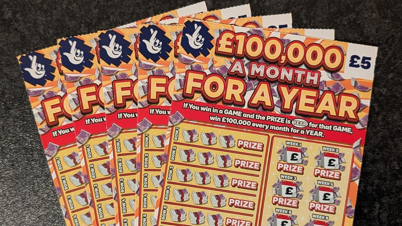 £25 of the Brand New £100k A Month For A Year UK Allwyn National Lottery Scratch Cards