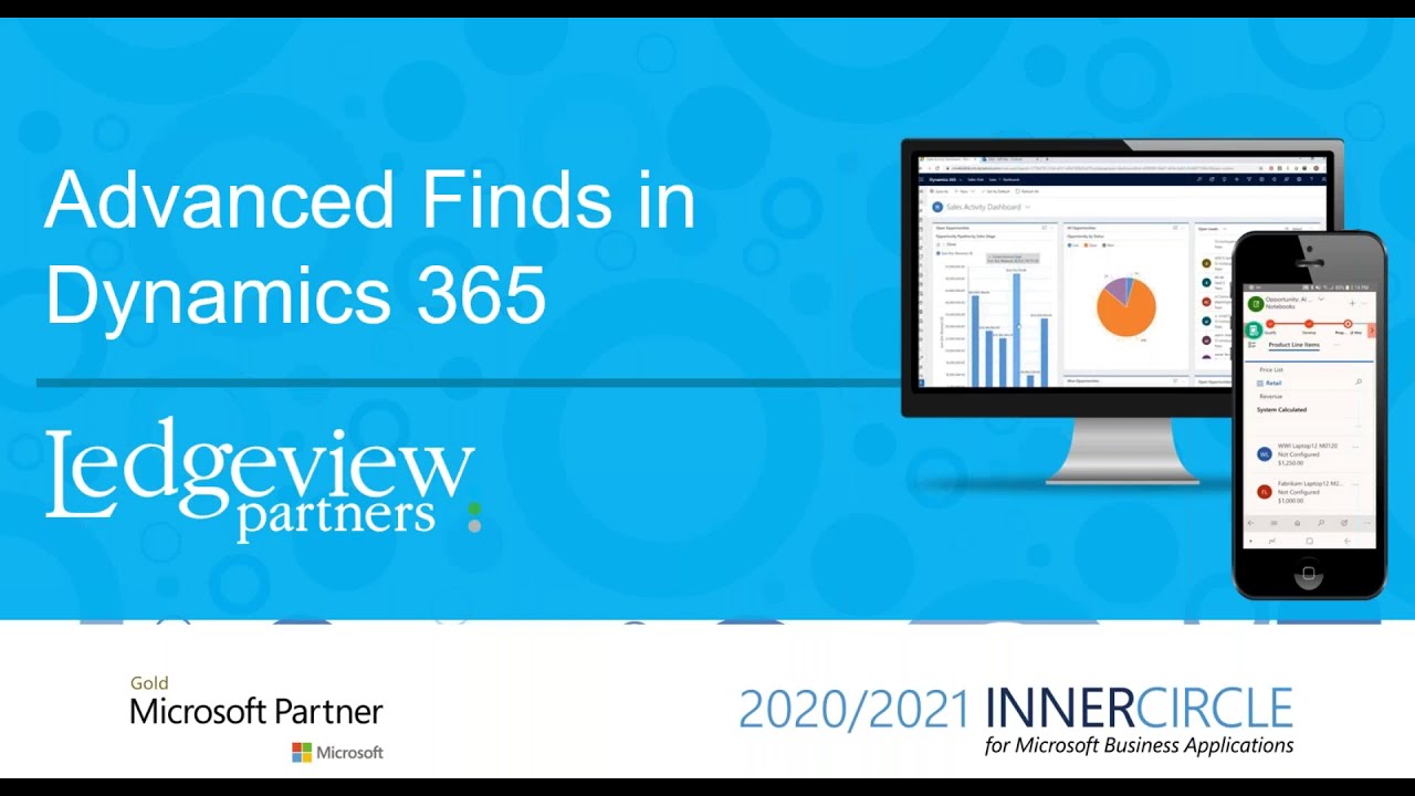Advanced Finds and Views in Microsoft Dynamics 365