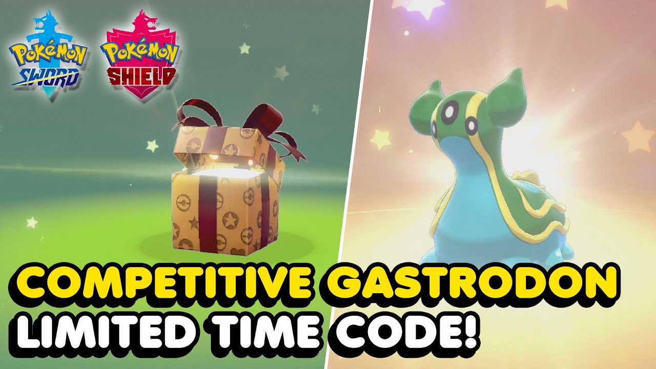 FREE COMPETITIVE GASTRODON Limited Time Mystery Gift Code (Pokemon Sword & Shield)