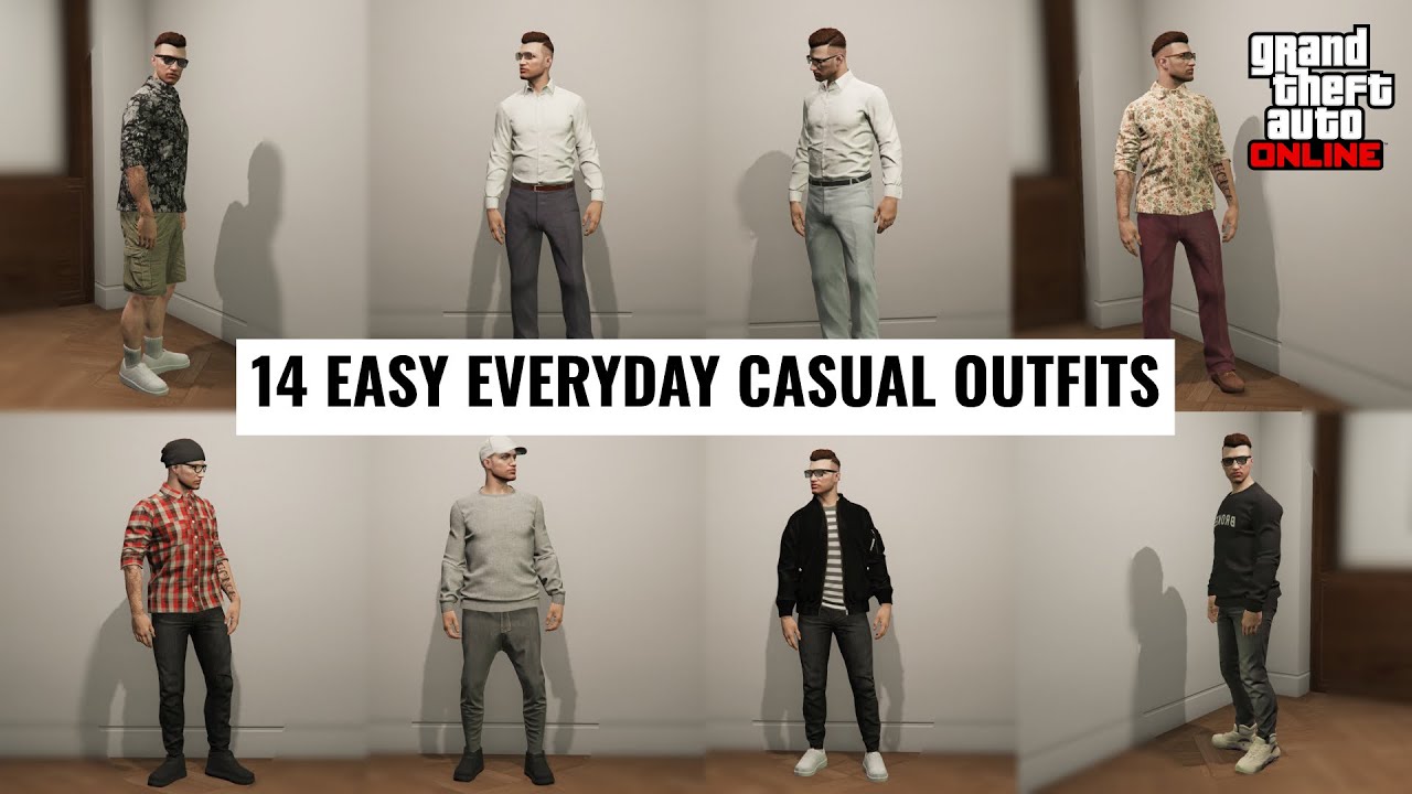 GTA Online - 14 Easy Casual Everyday Outfits