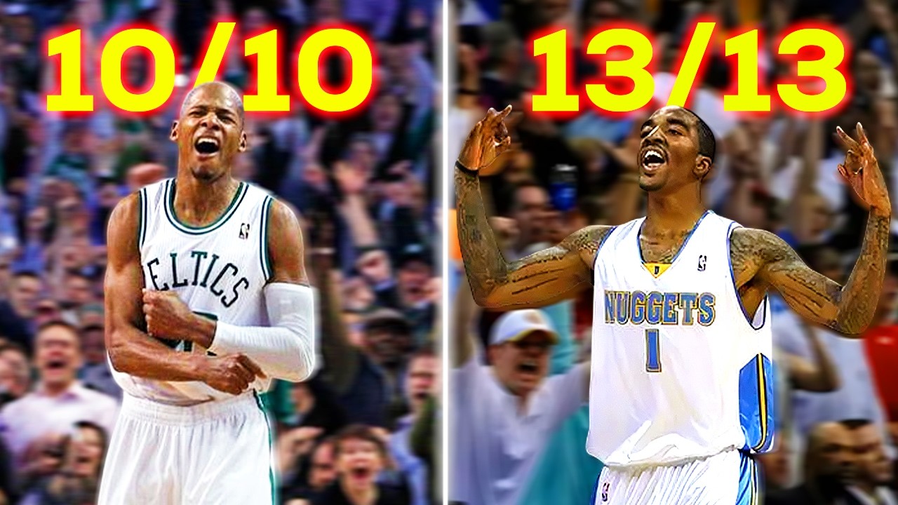 NBA Most 3-Pointers in a Row Without Missing