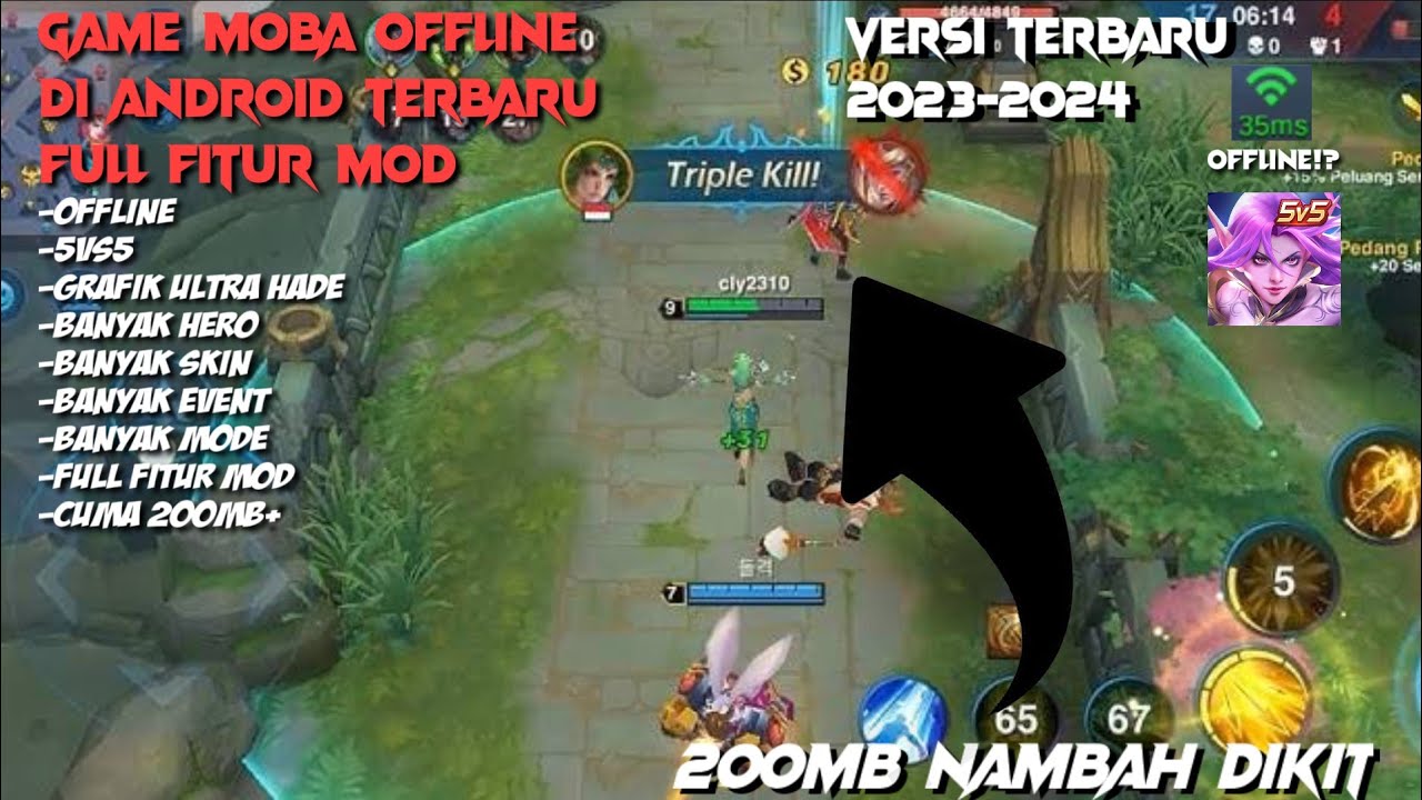 Game Moba Offline Di Android! Mirip ML&AOV Cuma 200MB+ Bisa Mabar! Best Moba Offline For Android