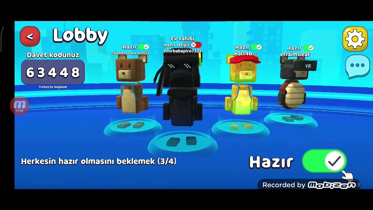 Berat'la süper bear edvanture oynadık ama  arkadaşları da geldi!!! 