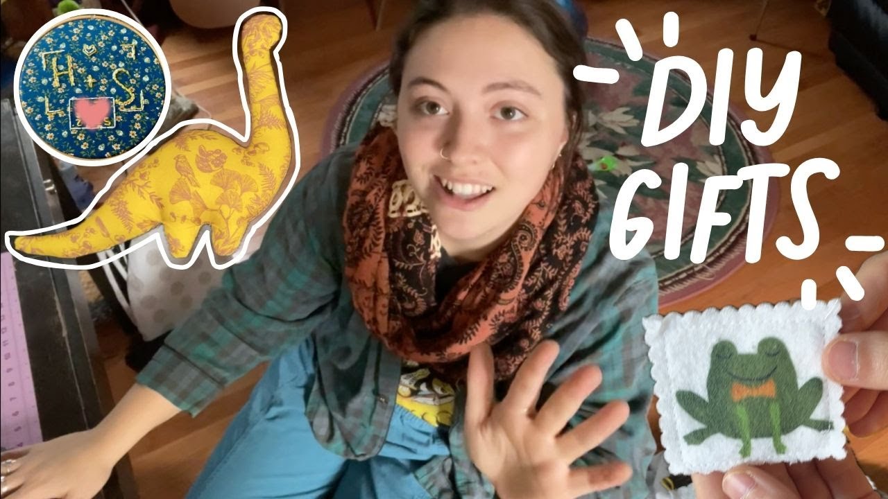 craft winter vlog | sewing, embroidery, zero waste gifts and side quests
