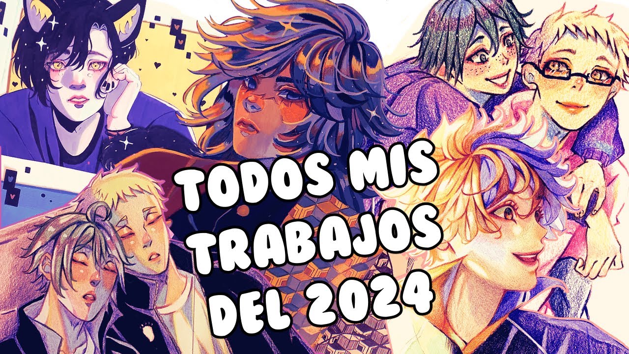 Todos los DIBUJOS y PINTURAS que hice en el año 2024 | ¡Último video del año! | SKETCHBOOK TOUR