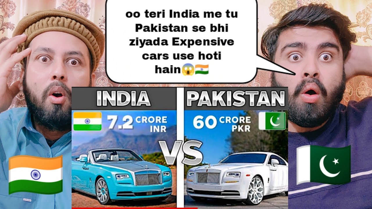 India Vs Pakistan | Most Expensive Cars Comparison | Shocking Reaction By |Pakistani Real Reactions|