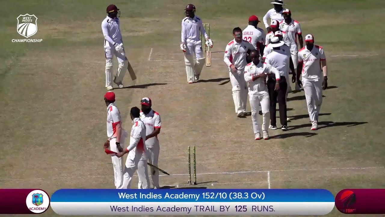Cricket highlights today match: Trinidad Tobago won by 125 runs vs West Indies Cricket Academy LIVE