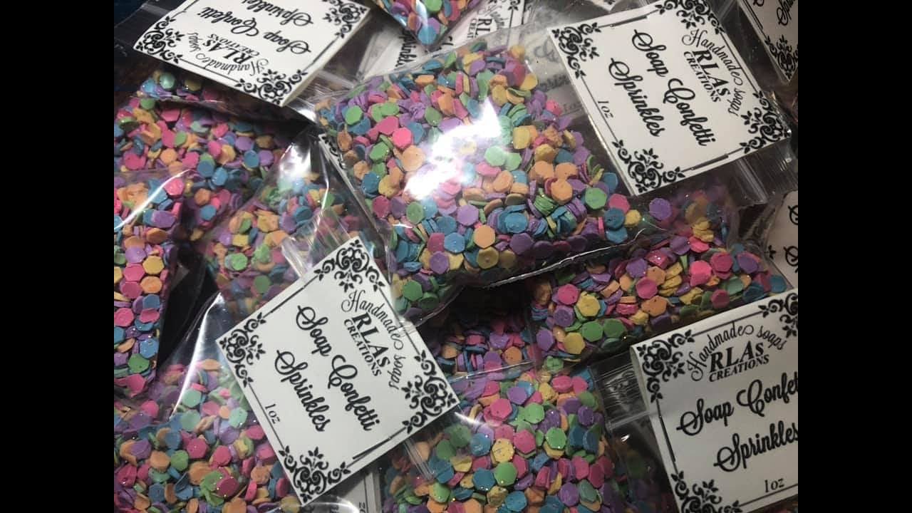 How to make soap confetti sprinkles