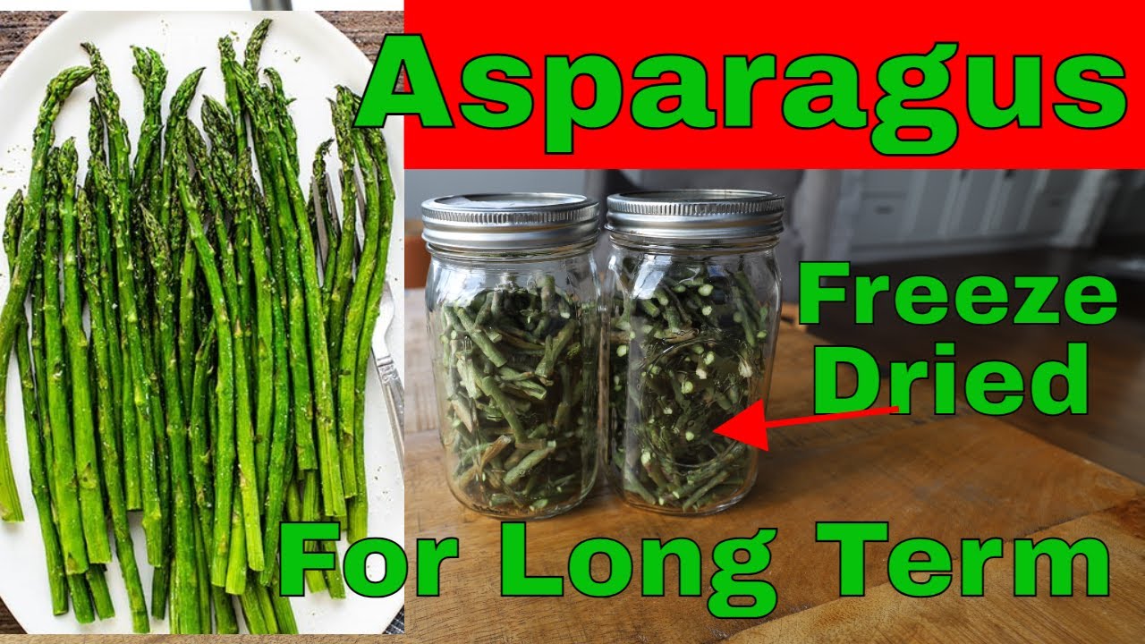 The Secret to Long Lasting Freeze Dried Asparagus #freezedriedaspargus #freezedriedvegetables