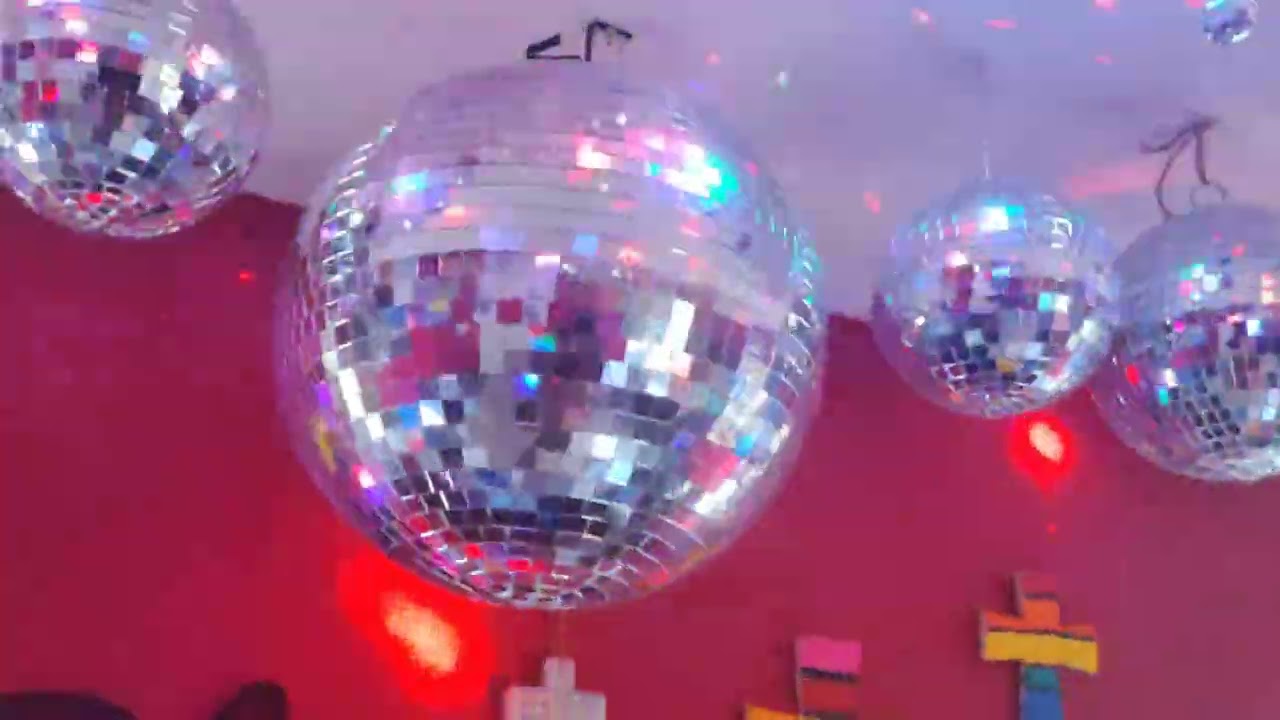 Partying to Madonna.