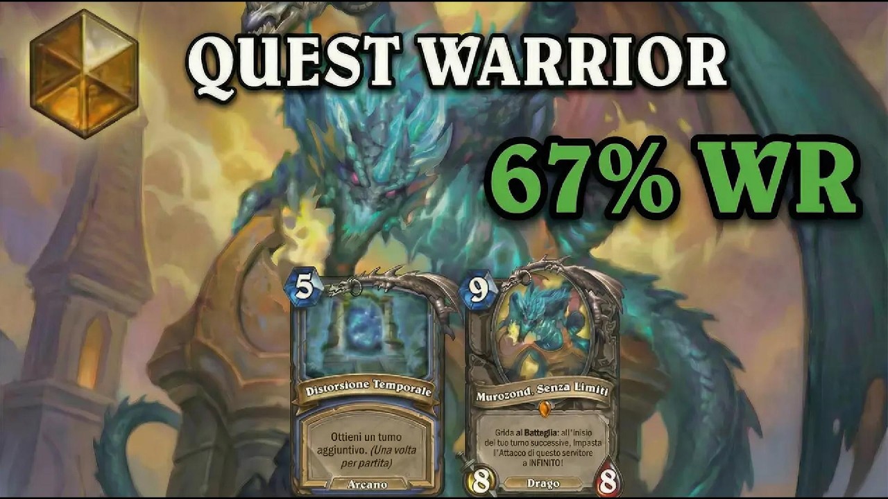 MI SONO INNAMORATO DI QUESTO DECK🔥! 67%WR Quest Warrior |HEARTHSTONE ITA