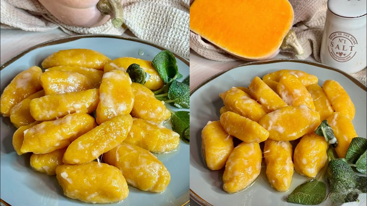 GNOCCHI DI ZUCCA FATTI IN CASA SENZA PATATE in pochi minuti il pranzo e la cena sono pronti a tavola