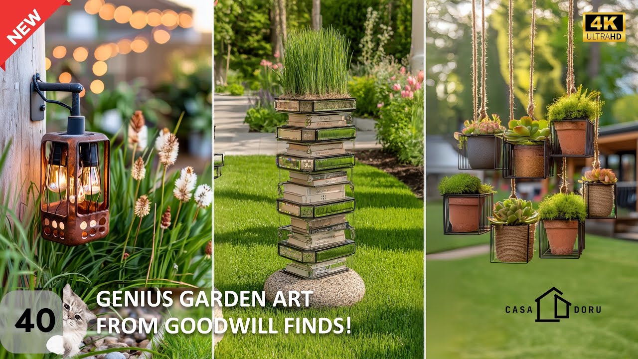 🌿 Genius Garden DIYs from Goodwill Outlet Bins You’ve NEVER Thought Of! ♻️
