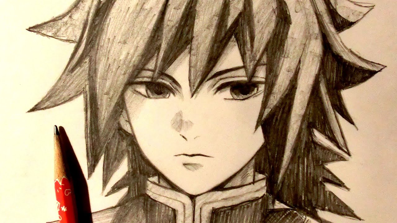ASMR | Pencil Drawing 144 | Giyu Tomioka (Request)