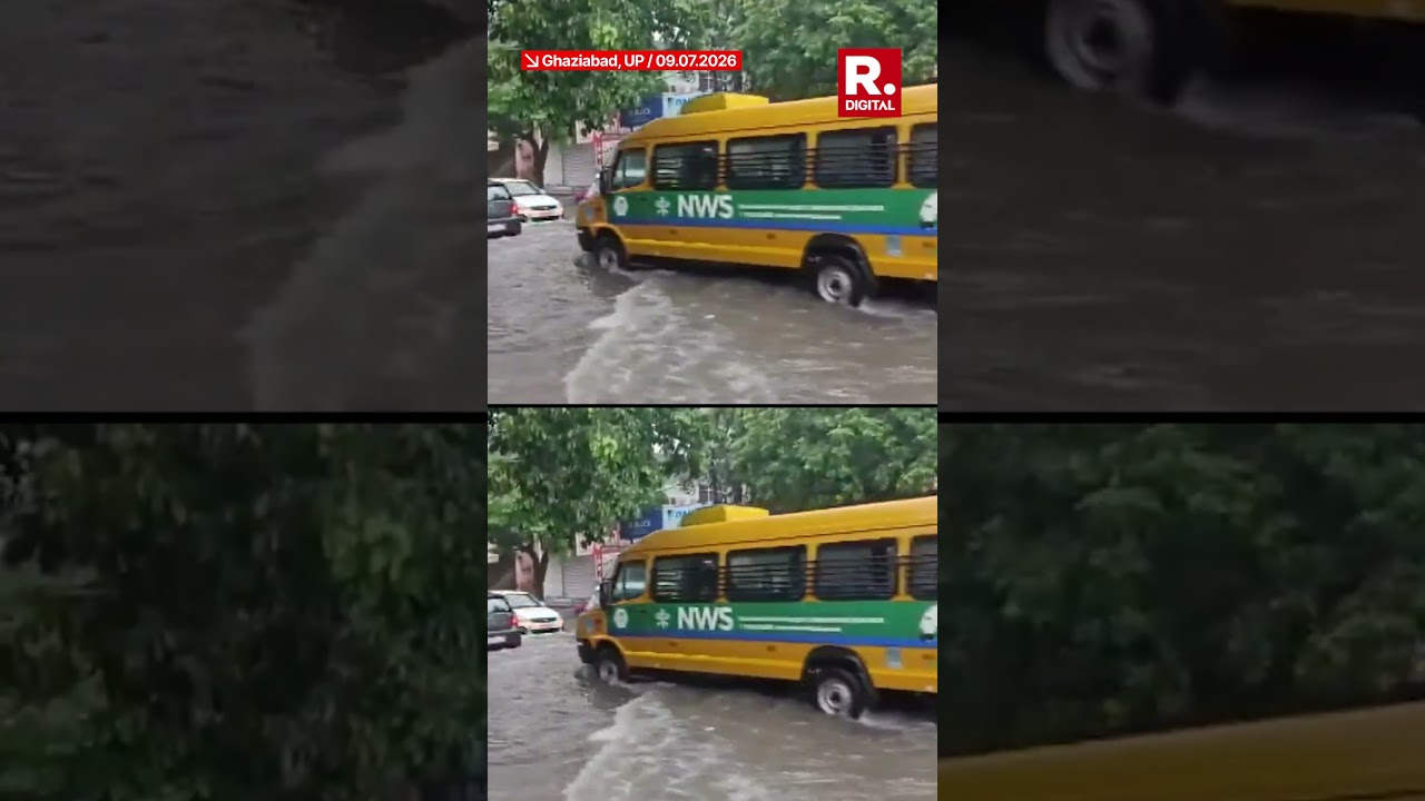 Heavy Rainfall Leads To Waterlogging In Parts Of Ghaziabad
