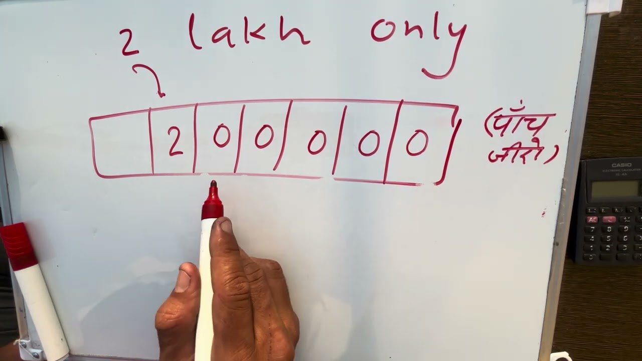 2 lakh only | 2,00,000 Number Spelling Hindi English | Maths | Hindi