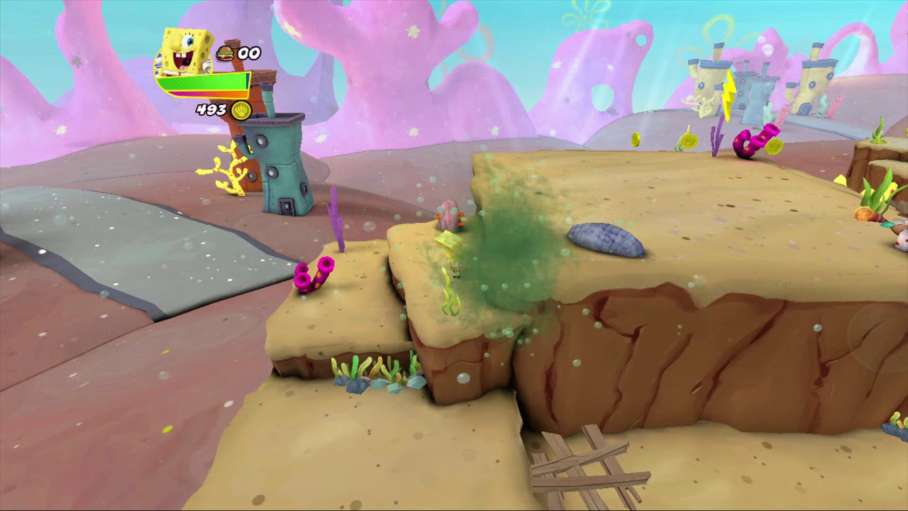 SpongeBob HeroPants - Walkthrough 1 - War Zone, Level 1
