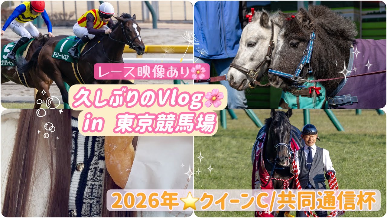 【2026年 クイーンC / 共同通信杯】現地Vlog⭐️楽しかった1日☺️in東京競馬場🐴