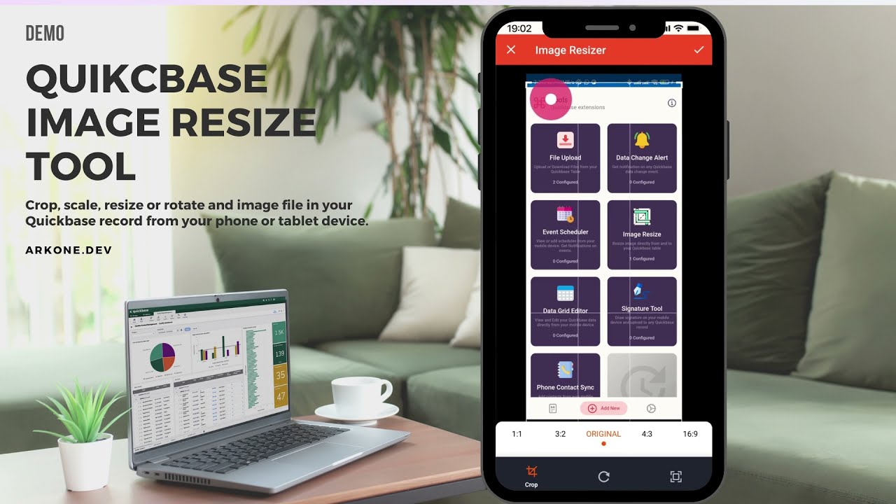 Resize Image uploaded in your Quickbase record easily - QB Kit Mobile/Tablet Add-on