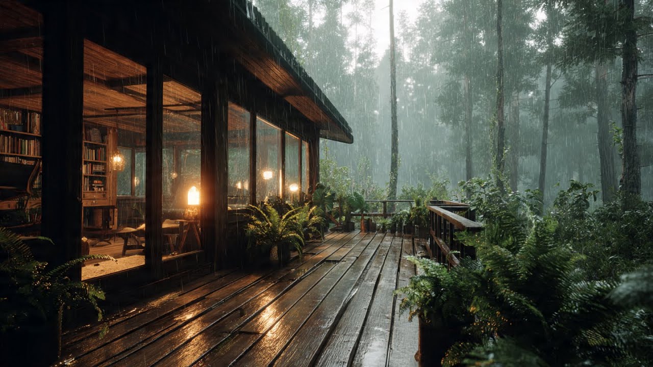 Best Rain in the Forest at Night  | Sleep Deeply with Rain Sounds  - Soothing Rain Sounds for Sleep