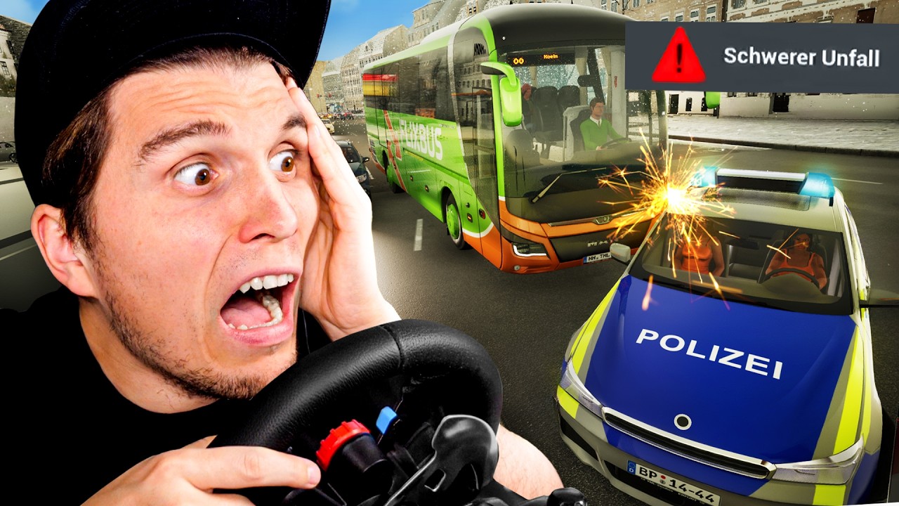 Das Video endet SOFORT wenn ich einen Unfall baue | Fernbus Simulator