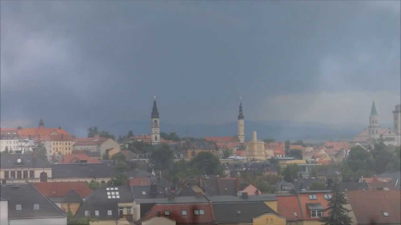 Unwetter über Zittau am 09.06.2013
