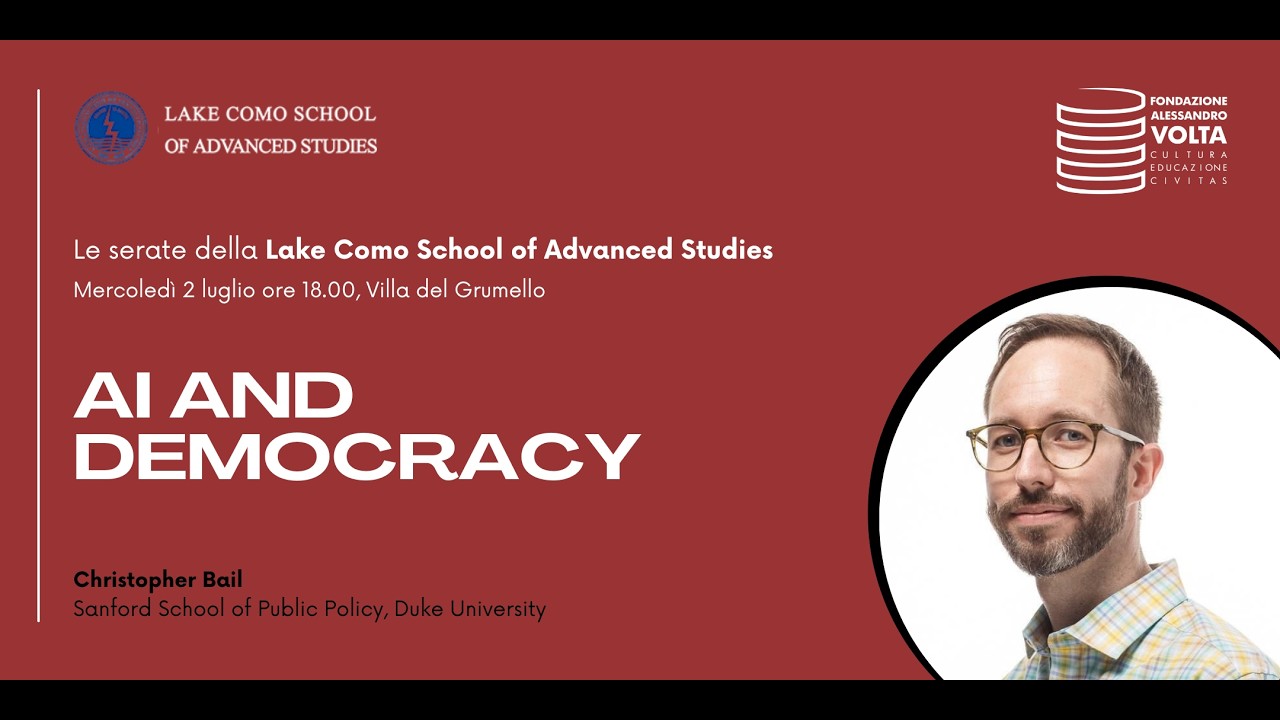 AI and democracy | Christopher Bail, Sanford School of Public Policy, Duke University