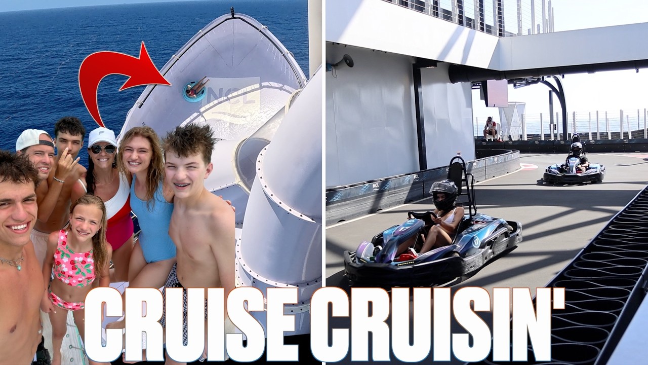 Исследуем наш новый круизный лайнер. Первый день в море. Все, что можно делать на борту Norwegian...