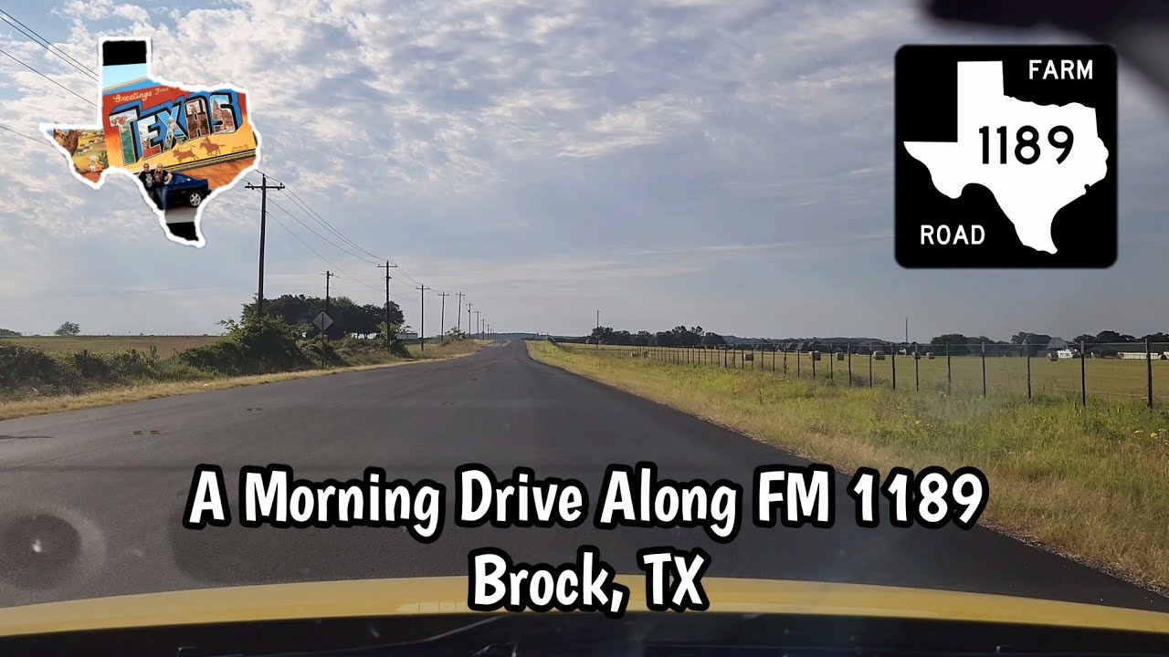 A Morning Drive Along FM 1189 In Brock, TX