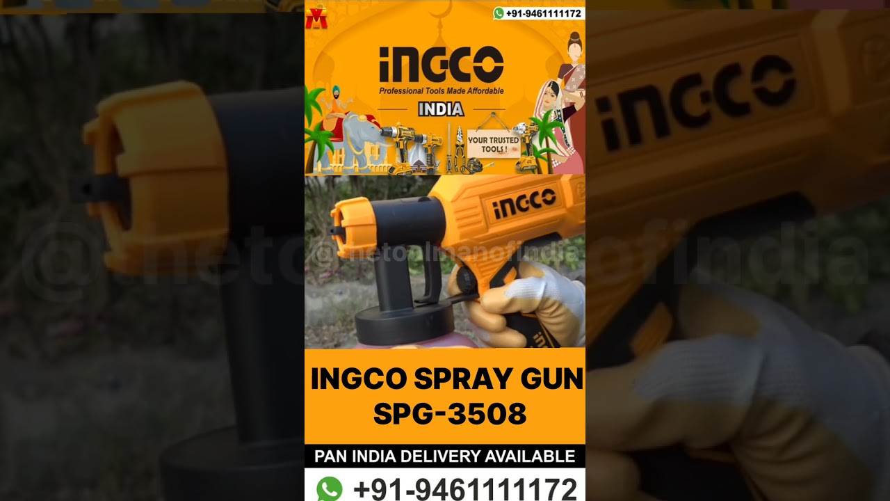 INGCO SPRAY GUN SPG-3508 CONTACT US FOR BEST PRICE +91 9461111172 