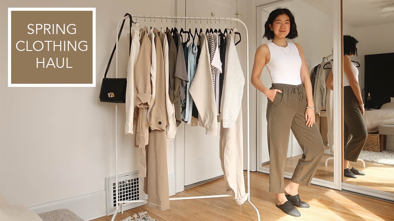 NEW SPRING CLOTHING HAUL | Aritzia Spring Collection, Levi's, Frank + Oak and more...