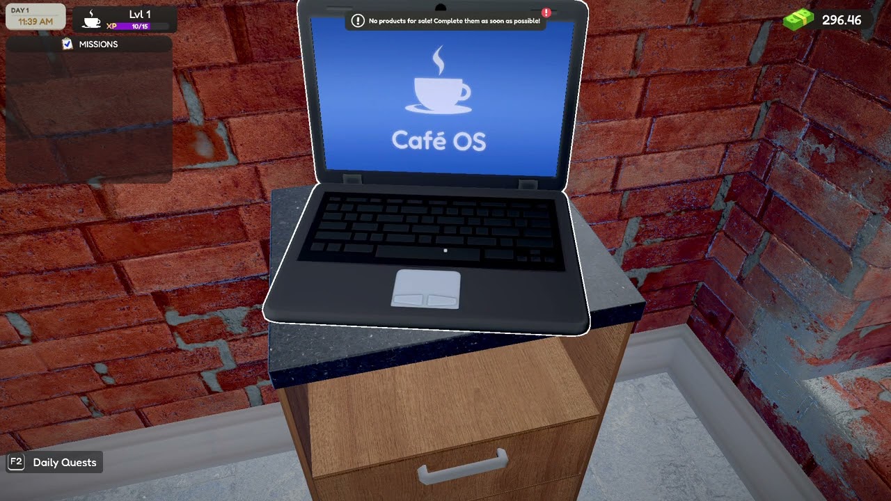 My Caf&eacute; Manager Simulator Gameplay (PC Game)