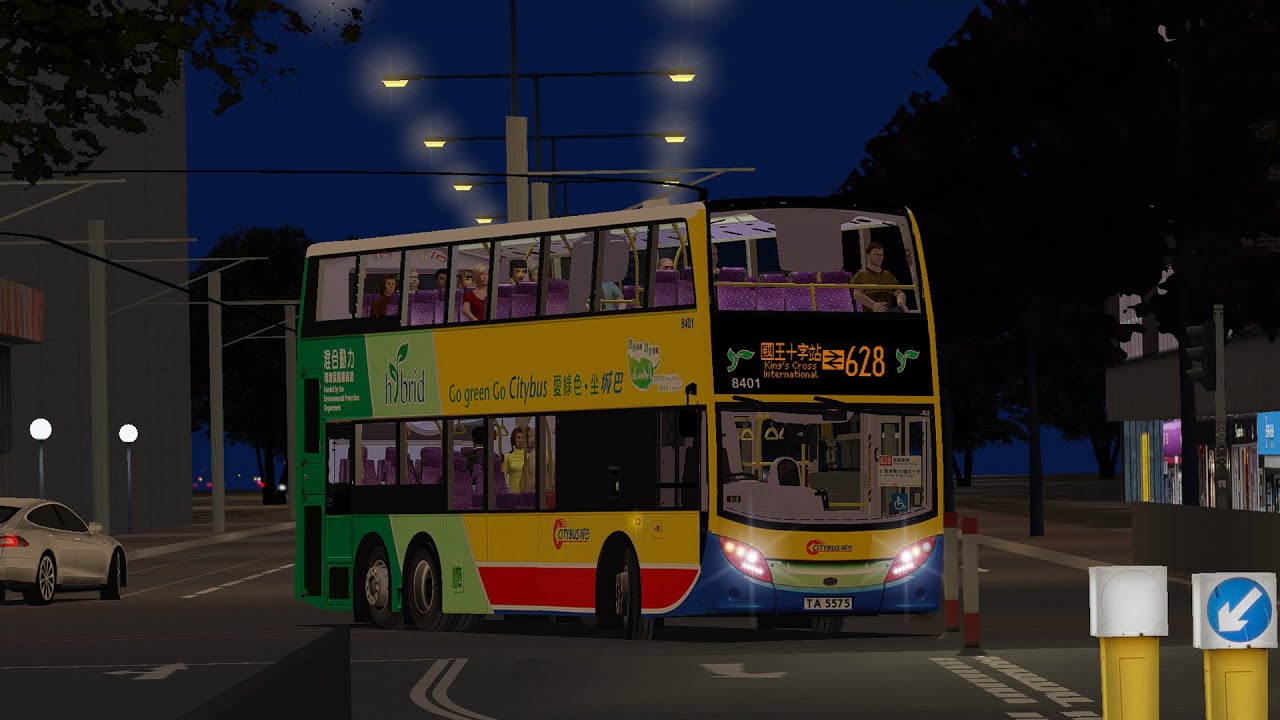 [混能上電視] OMSI 2 Nine Coast 1.0 CTB 628 香港電台 RTHK → 國王十字車站 King Cross International