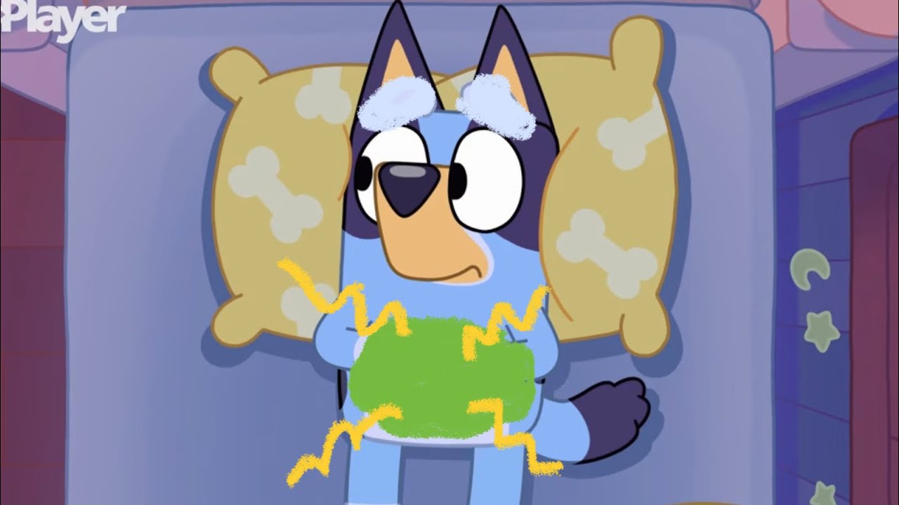 Oh, no! Bluey threw up! | Puppy Sick Day Routine Funny and Fun