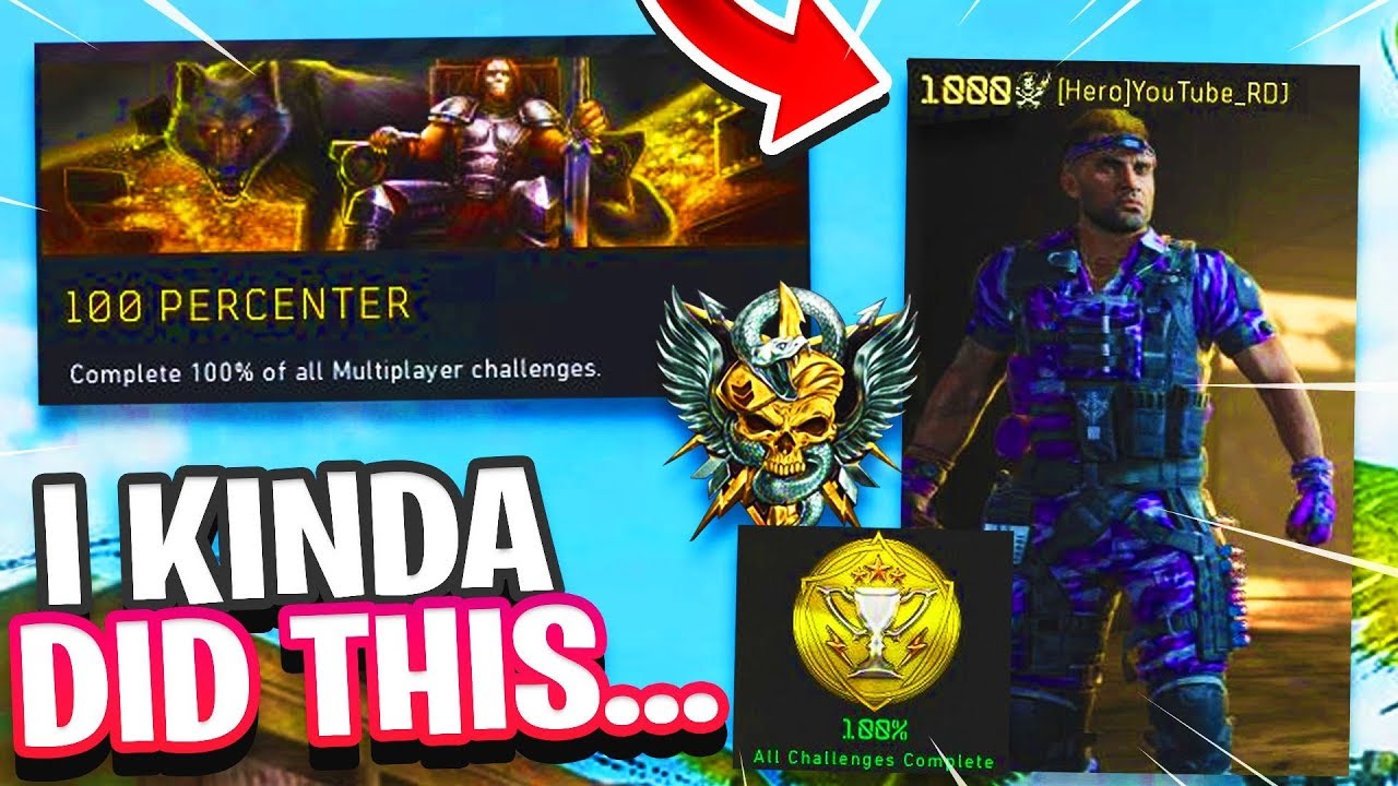 100 PERCENTer Calling Card UNLOCKS LEVEL 1000 on Black Ops 4... Kinda (COD BO4 Wtf Update 1.17)