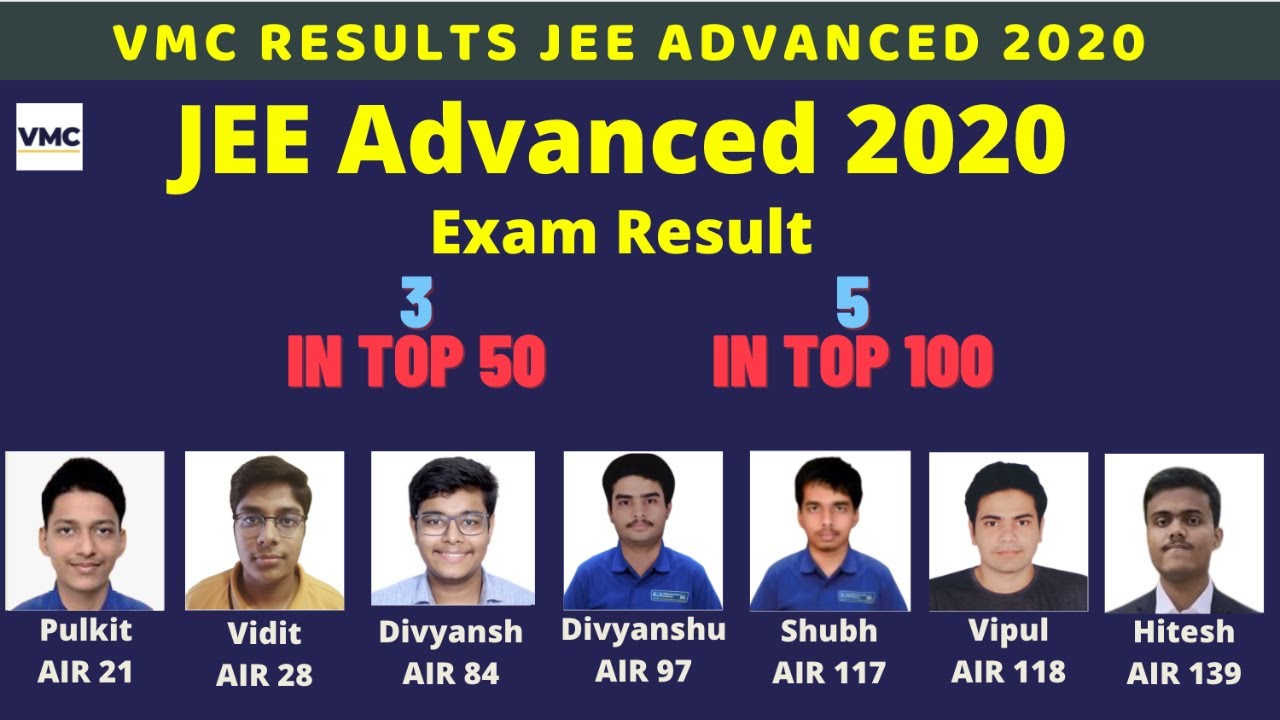 Shyam Mohan bhaiya talks to VMC toppers in JEE Advanced 2020 - Exam | 3 in Top 50 | 5 in Top 100