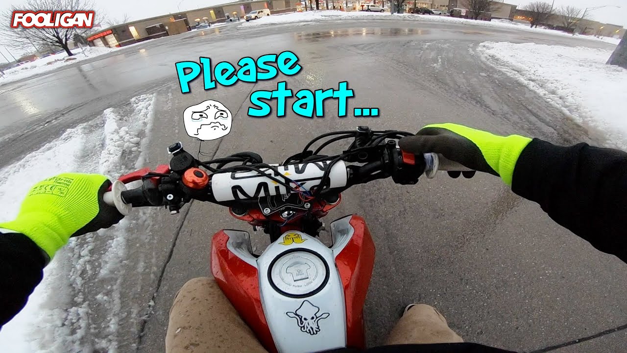 Trying to ride Groms in the SNOW (dual-vlog)