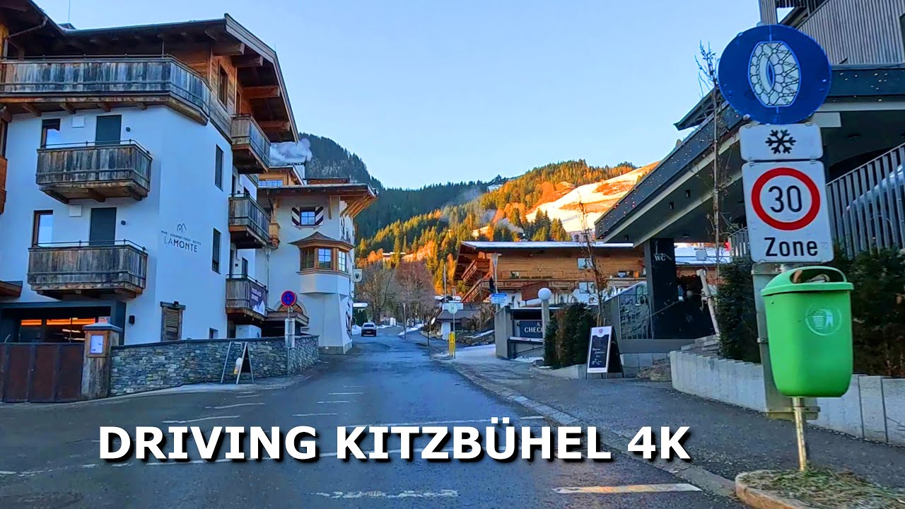 Driving Kitzbühel: From Hahnenkammbahn to Luxury Alpine Villas in 4K