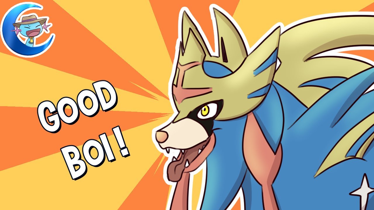 [Pokemon] Zacian attempts to play fetch - Animation