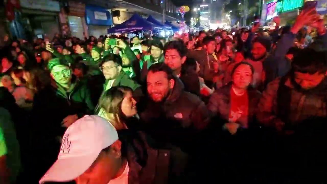 नयाँ वर्ष 2026 को पर्खाइमा D.J. music मा नाच्दै /झुम्दै- सचयकोस,ठमेल 
