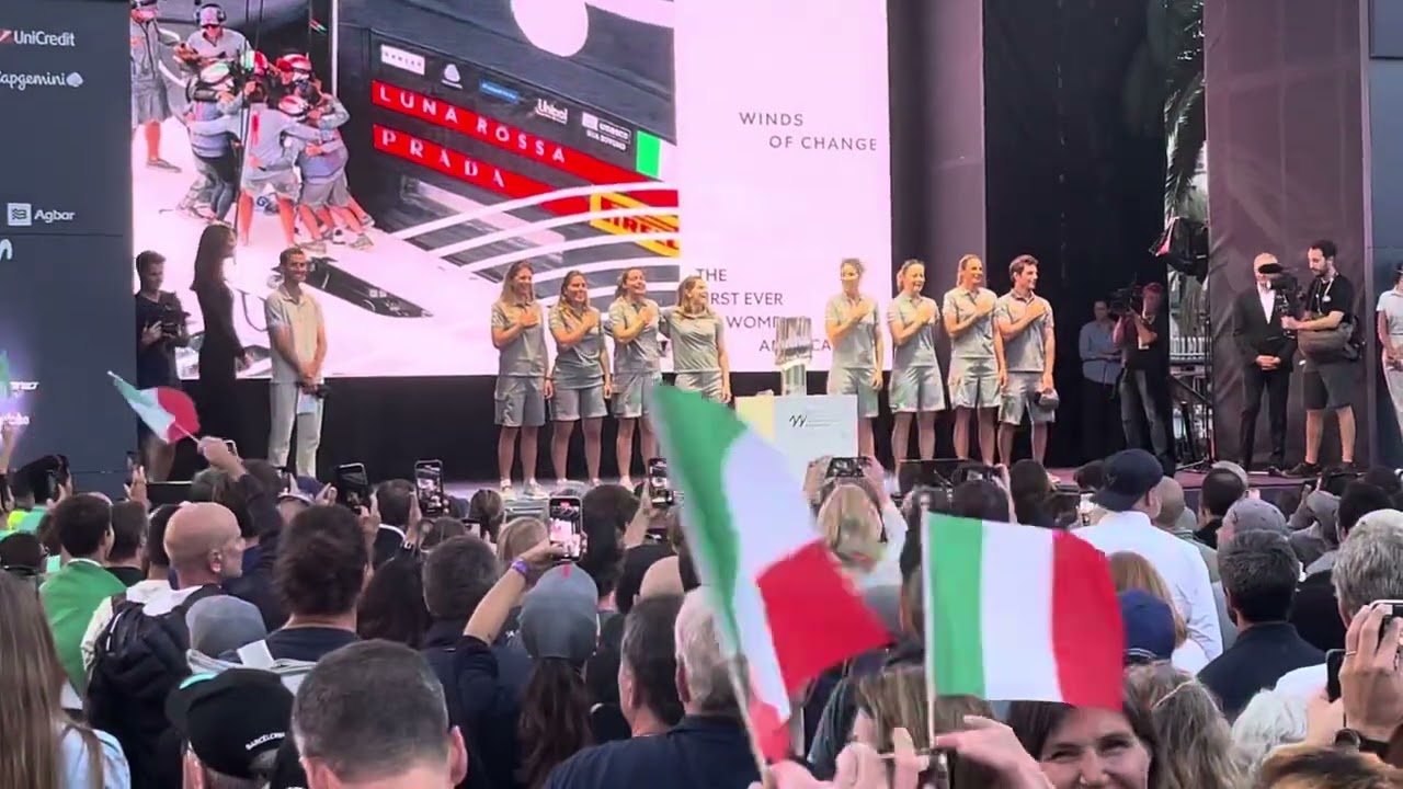 Luna Rossa vince la prima America’s Cup femminile: l’inno di Mameli