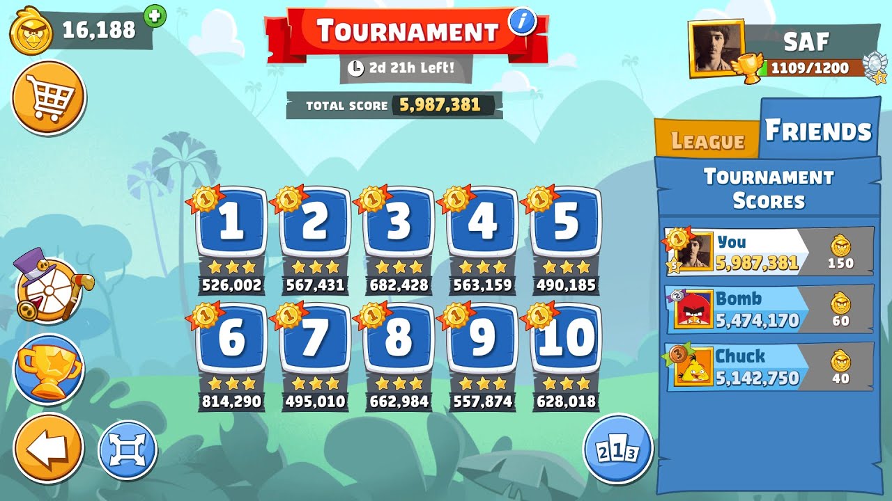 Angry Birds Friends. Tournament (18.04.2022). All levels 3 stars. Passage from Sergey Fetisov