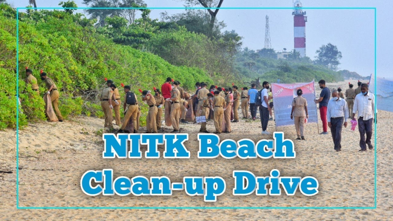 NITK BEACH clean-up drive organized by 2 Kar Engr Coy NCC