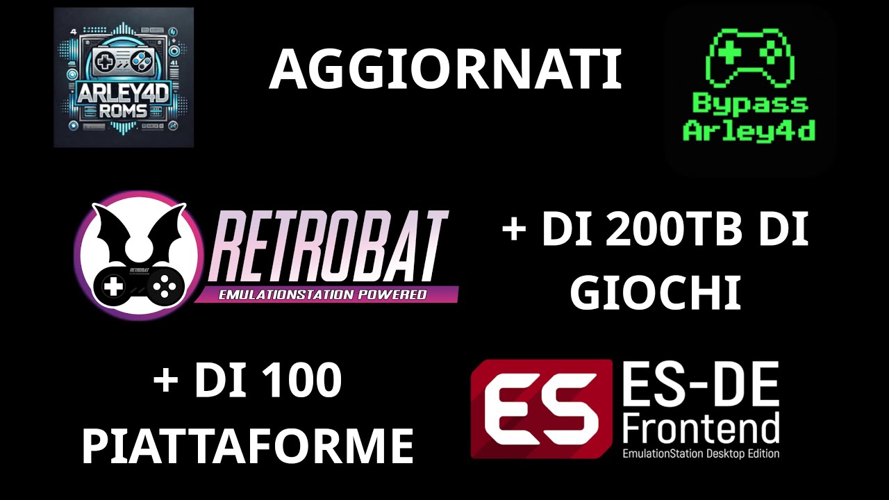 Tutorial PC ITA #255: RetroBat ed ES-DE Mod By Arley4D Aggiornati