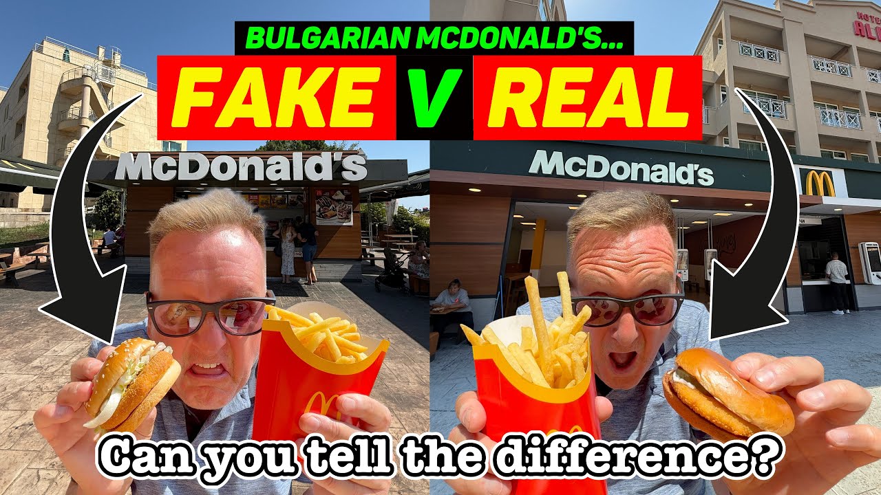 FAKE McDonald's V REAL McDonald's - Can you TELL the DIFFERENCE?