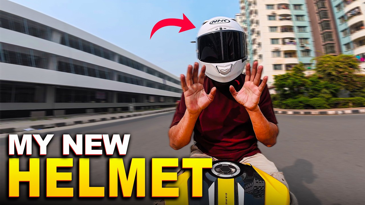 MotoGP vibes with my brand new helmet || NHK GP R TECH
