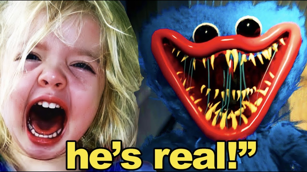 kid thinks huggy wuggy is REAL...