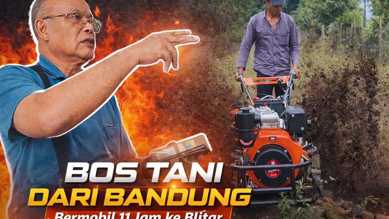 SOSOK BOS TANI DARI BANDUNG BERMOBIL 11 JAM KE BLITAR, BELI CULTIVATOR MATSUMOTO RTH DIESEL